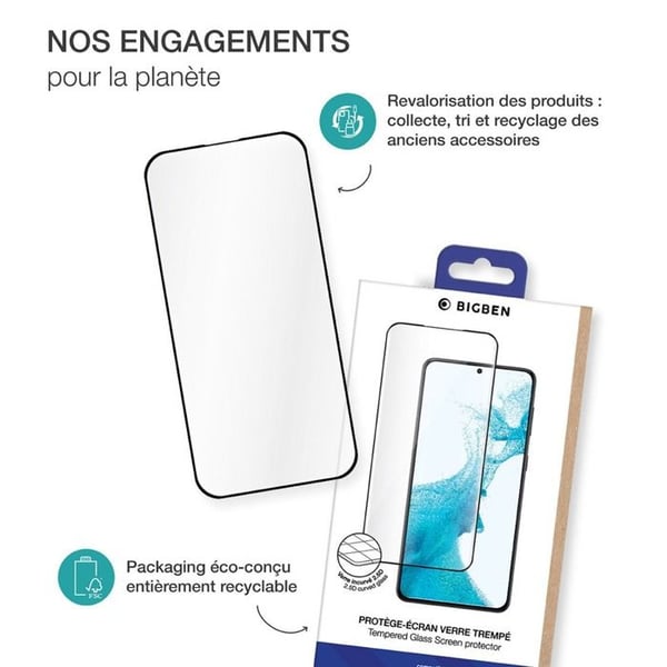 Original Forceglass 2.5D skärmskydd för Samsung Galaxy A16 4G och 5G