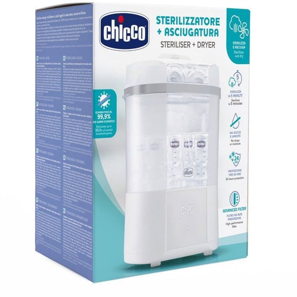 Pullon sterilisaattori - CHICCO - Steriloi ja kuivaa - 2 in 1