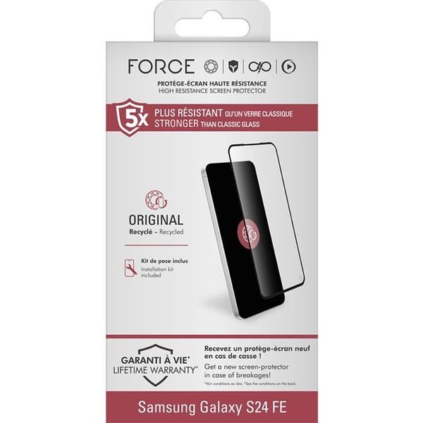 Original Forceglass 2.5D skärmskydd för Samsung Galaxy A16 4G och 5G