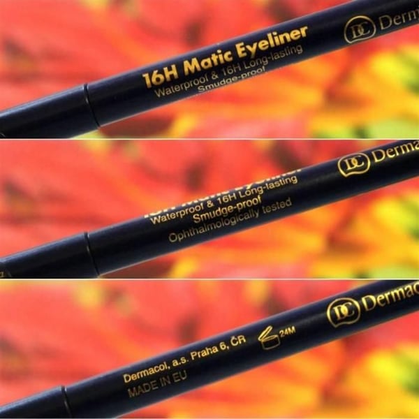 Vattenfast svart eyeliner DERMACOL 16H Matic