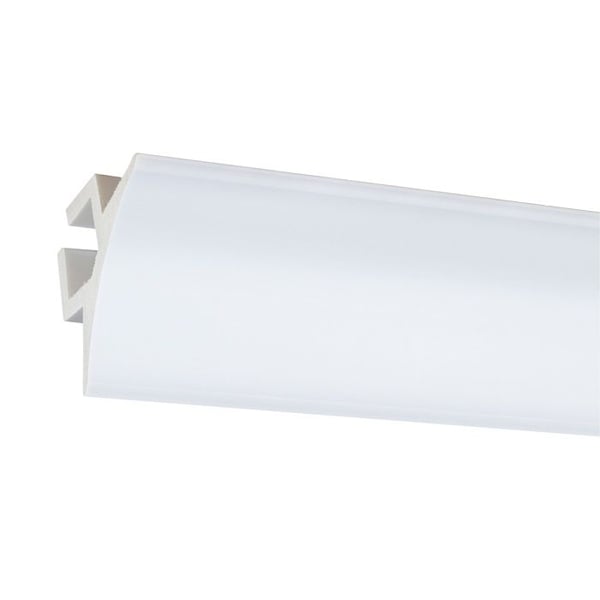 PROVISTON Taklist i vit polymer | 60 x 97 x 2000 mm Ljustakslist för taket
