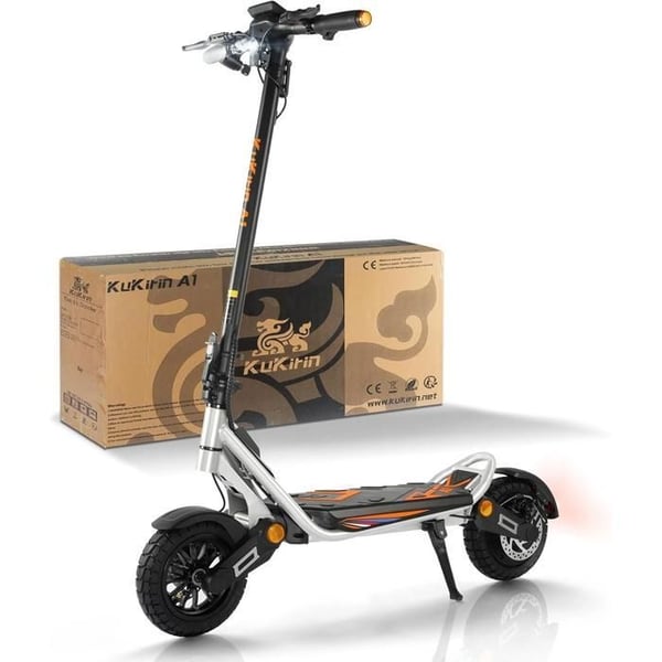 KuKirin A1 - Sammenklappelig elektrisk scooter - Dæk 10" - Motor 800W - Batteri 48V 13Ah - Rækkevidde 45KM - Max 45KM/H - IPX4