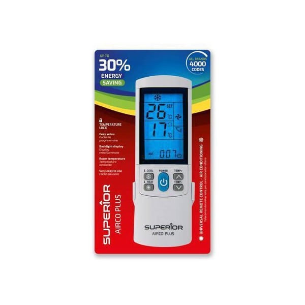 Universal Fjärrkontroll - SUPERIOR ELECTRONICS - AIRCO+ - Programmering - Intelligent Knapp