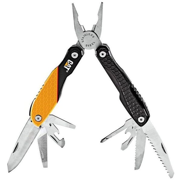 Flerfunktionsset - CATERPILLAR - CT980269 - 13 verktyg - Rostfritt stål - Aluminiumhandtag