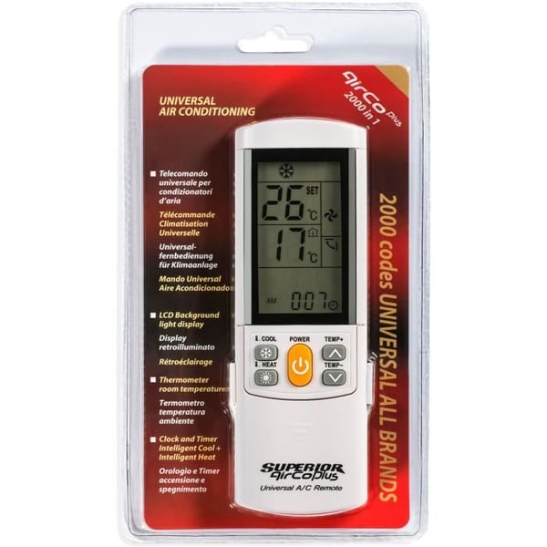 Universal Fjärrkontroll - SUPERIOR ELECTRONICS - AIRCO+ - Programmering - Intelligent Knapp