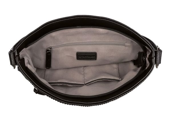 Skuldertaske - TOM TAILOR - Nicolina Hobo Bag M - Mixed Black - Polyurethan - 35x29x11.5cm