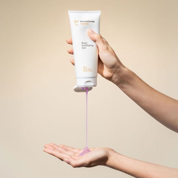 Set med kosmetik - Rice InnovaGoods - Duo Pack Kroppsvård - Vegan - Exfolierande gel - Firmande lotion