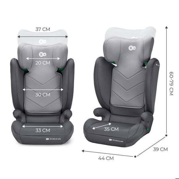 Kinderkraft I-Spark -turvaistuin i-Size 100–150 cm H-GUARD SPS