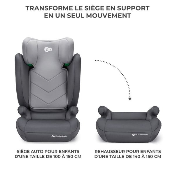Kinderkraft I-Spark -turvaistuin i-Size 100–150 cm H-GUARD SPS