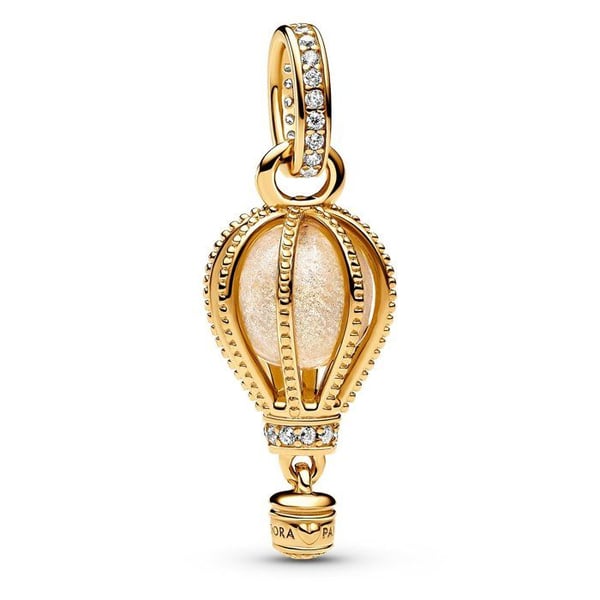 Dam Pendente - PANDORA - 769434C01 - Stål 925/1000 - Färg Guld - Kubisk Zirkonia