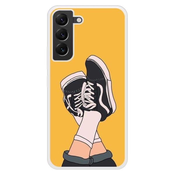 Siliconförstärkta tryckta skal kompatibelt med Samsung Galaxy S22 Plus Sneakers