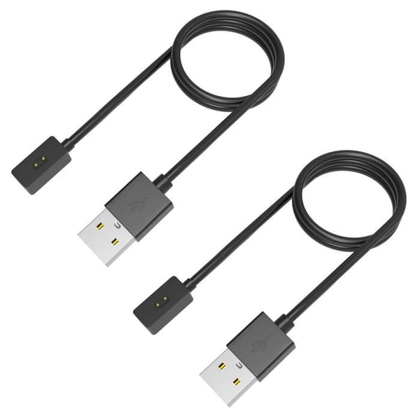 Kompatibel Laddare för Xiaomi Redmi Watch 5/Redmi Watch 4/Smart Band 9/Smart Band 8 [2-pack] USB-kabel 1 meter Laddare för Klocka
