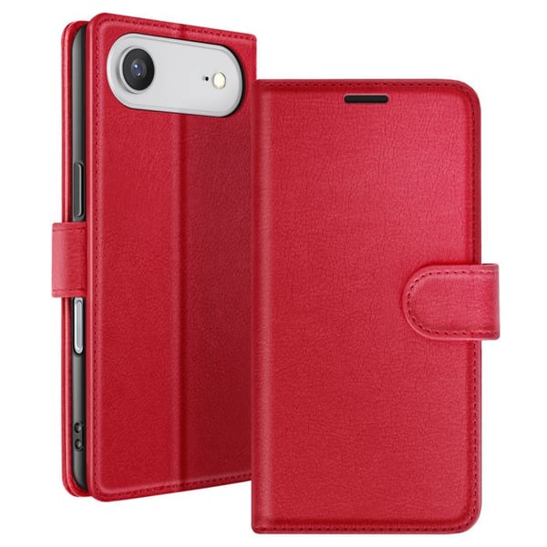 Plånboksfodral för iPhone 17 Air med Stödfunktion och Magnetisk Flik Zanaé Röd