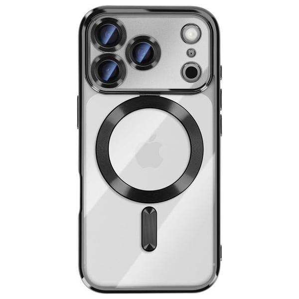 iPhone 17 Pro-fodral Kompatibelt med MagSafe med Svart Kromkant