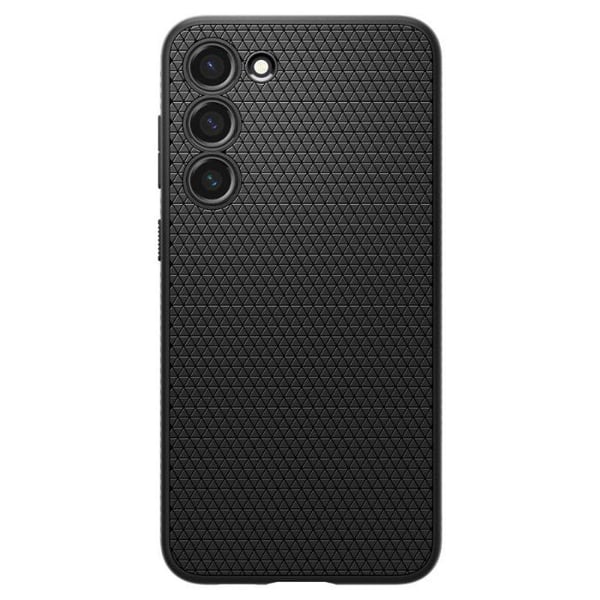Beskyttelsesskal - Spigen - Liquid Air - Mat sort - Stødabsorberende - Kompatibel med Samsung Galaxy S23