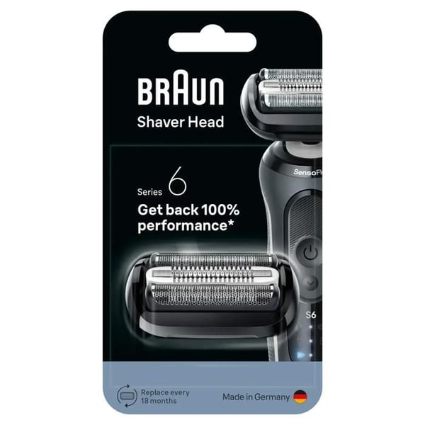 Braun 053211 partakoneen pää, musta, ruostumaton teräs