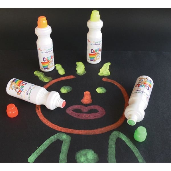 Markörer - CHUNKIE - FÖRSTA ÅLDERN - Fluorescerande - Skumspets - Raderbar