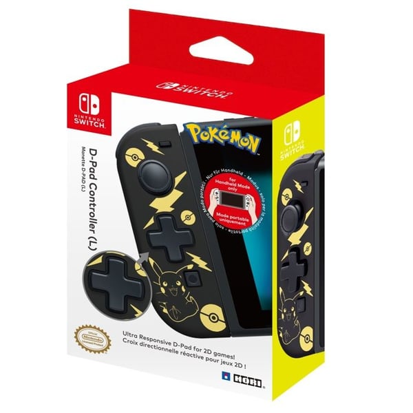 HORI - Nintendo Switch D-Pad Controller (L) Pikachu Black & Golden Edition