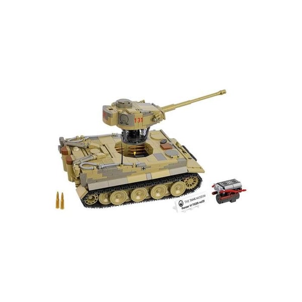 Modell - COBI - Panzer VI Tiger I nr '131' - 258 delar - Byggs själv - Grå/Grön