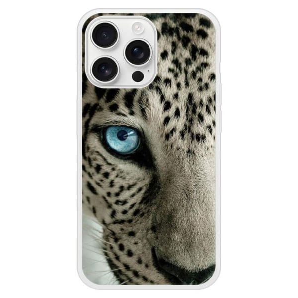 Siliconförstärkt tryckt skal kompatibelt med Apple iPhone 16 Pro Max Leopardöga