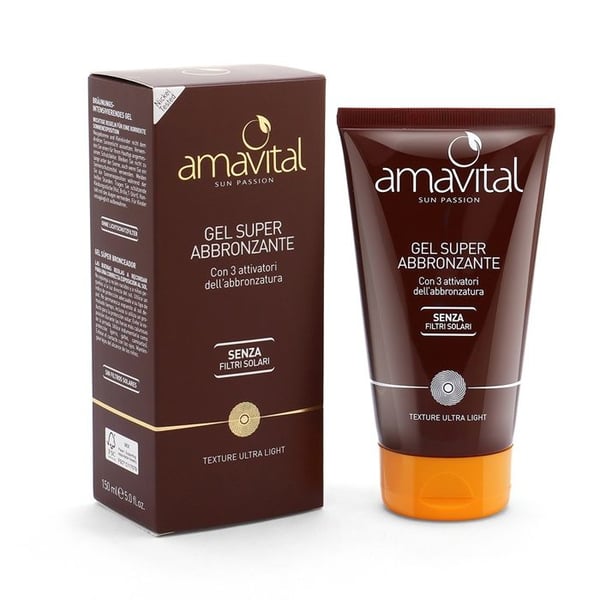 Super kraftfull själbrunande gel 150 ml - Amavital Sun Passion