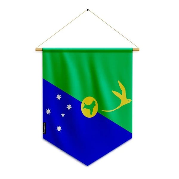 Fanorak – Flagga Christmas Island – 30 x 45 cm – Polyester – Att Hänga – Pixelforma