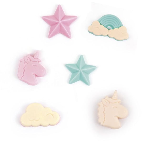 Unicorns tvålset - GRAINE CREATIVE ON A TOUS DU TALENT - 3 färgade tvålblock - 100 g vardera