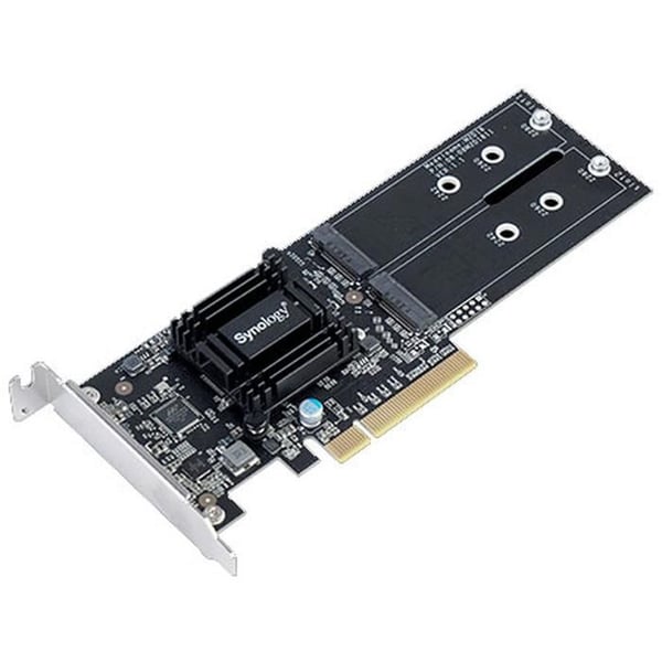 M.2 till PCI-adapter - SYNOLOGY - M2D18 - Svart - PCIe - 2280/2260/2242