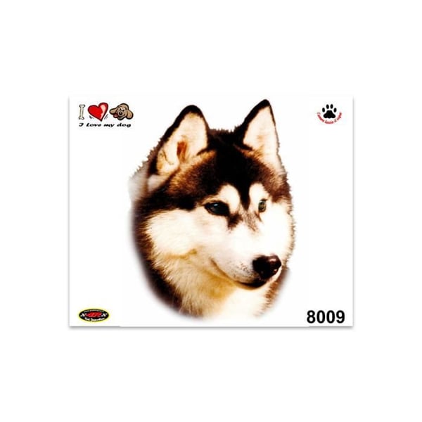 Klistermärke - Husky - 14 x 16 cm - Hög kvalitet - Hållbart - Precisa detaljer