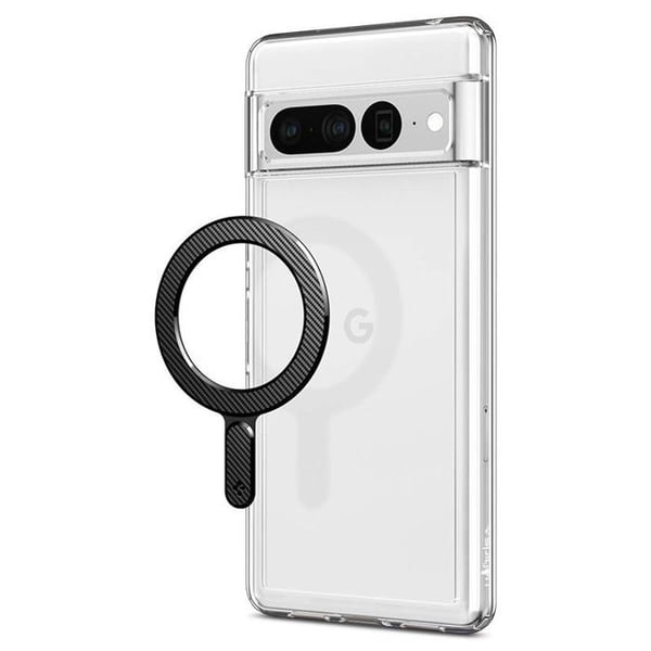 Smartphoneetui - Spigen - OneTap Ring - Magnetisk ring - Kulstof - Universel