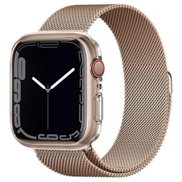 Cover til Apple Watch 4 / 5 / 6 / SE / SE 2 / 7 / 8 / 9 (44mm / 45mm) - Spigen Liquid Crystal (ACS04196) - Transparent