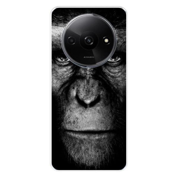 Tryckt silikonfodral som är kompatibelt med Xiaomi Redmi A3 4G Monkey