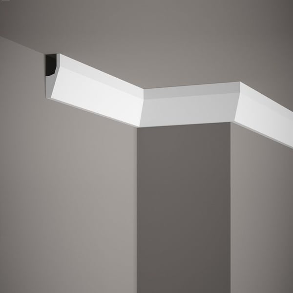 PROVISTON Ljuslist Polystyren 27 x 70 x 2000 mm Vit Indirekt belysning LED-belysning