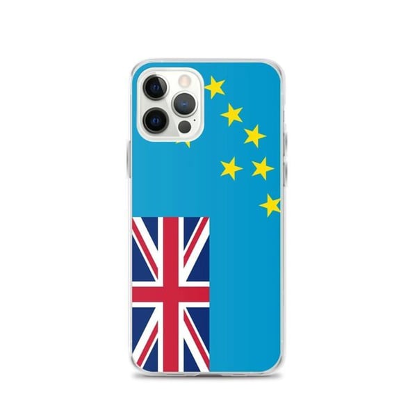 Mobilskal - PIXELFORMA - Tuvalus flagga - Kompatibel med iPhone 12 Pro - Mjuk - Stötsäker