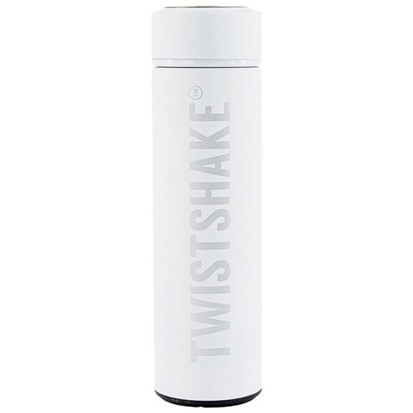 Twistshake Termosflaska - Rostfritt stål - Mat och dryck - Spädbarn - Vakuumisolerad - Temperaturkontroll upp till 10h - Vit