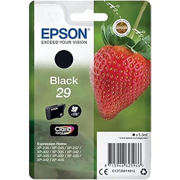 Bläckpatron - EPSON - T298140 - Svart - Kompatibel med XP235, XP332, XP335, XP4327, XP435