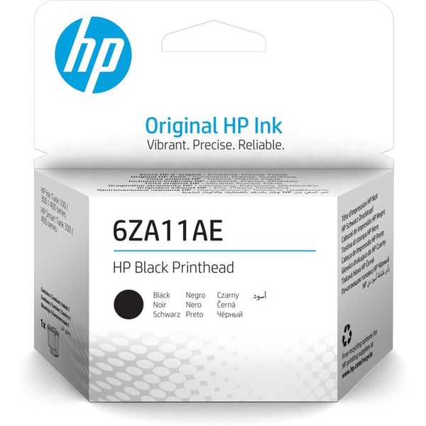 Skrivhuvud - HP - 6ZA11AE - Svart - Kompatibel SMART TANK 450/455/457 - Förpackning med 1