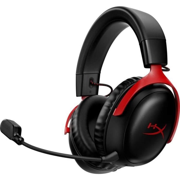 Trådlöst spelheadset - HyperX Cloud III - för PC & konsol - Svart/Röd