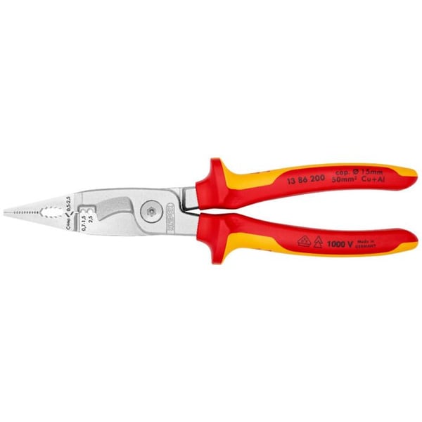 Knipex 13 86 200 13 86 200 Multifunktionstång 50 mm² (max) 0 (max) 15 mm (max)