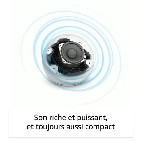 Röstassistent - AMAZON - ECHO DOT (5:e gen.) - Inbyggd Alexa - Vit