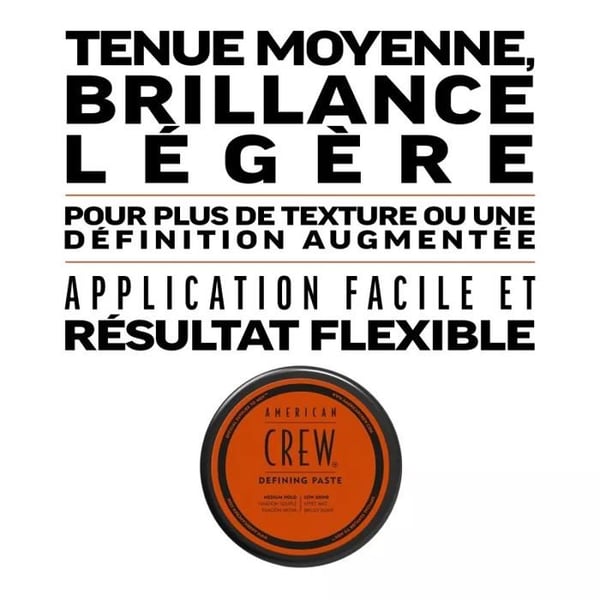 Definition wax - AMERICAN CREW - Style Defining Paste - 85gr - Flexibel hållning - Utan parabener