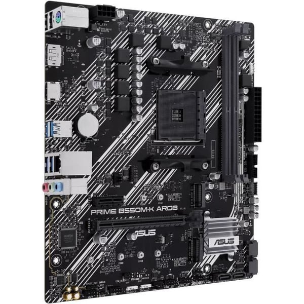 Emolevy - ASUS - PRIME B550M-K ARGB - AMD B550 - AM4-mikro ATX paikka