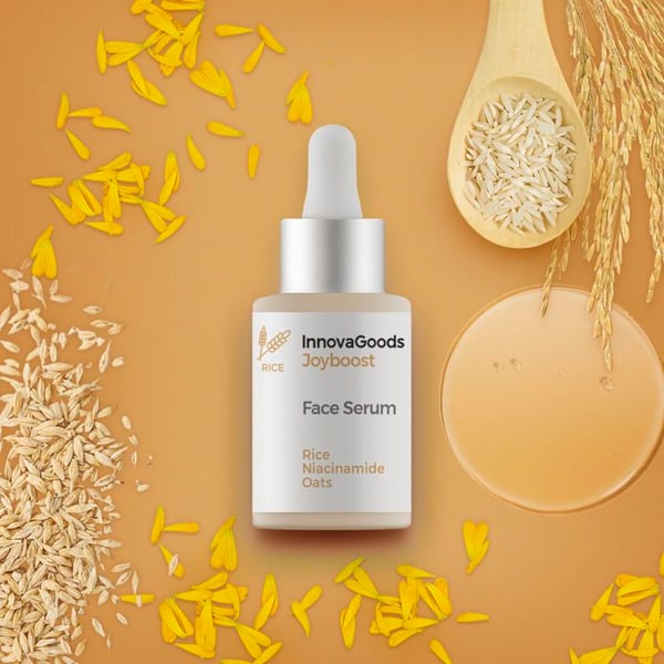 Sérum ansikte - InnovaGoods - Rice Joyboost - 30 ml - Vegansk - Naturliga ingredienser - Revitaliserande