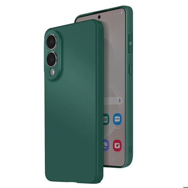 Coque för Galaxy S25 Edge Soft-Touch i Semi-Rigid Grön