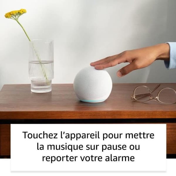 Röstassistent - AMAZON - ECHO DOT (5:e gen.) - Inbyggd Alexa - Vit
