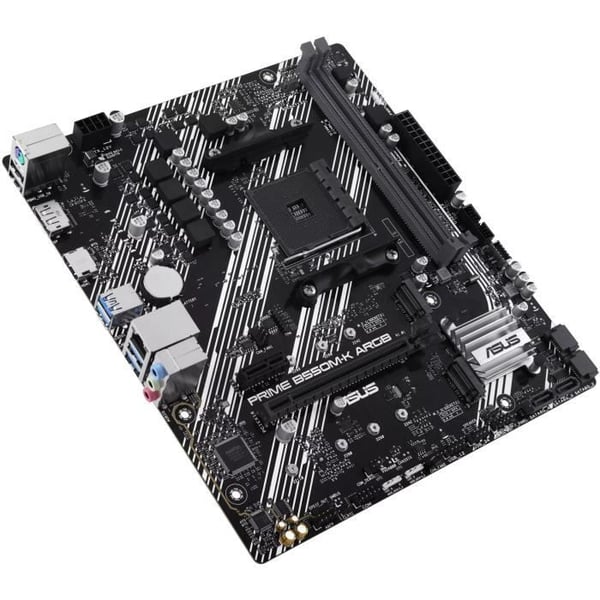 Emolevy - ASUS - PRIME B550M-K ARGB - AMD B550 - AM4-mikro ATX paikka