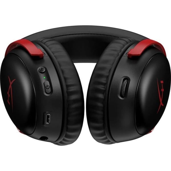 Trådlöst spelheadset - HyperX Cloud III - för PC & konsol - Svart/Röd