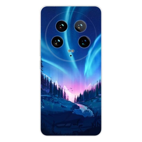 Tryckt silikonfodral som är kompatibelt med Xiaomi 14 Ultra Nightfall
