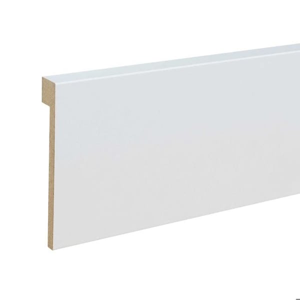 PROVISTON Sockel för kakel nr 735 | 19 x 96 x 2500 mm Vitbelagd MDF-kärna 2,5 meter | 1 st