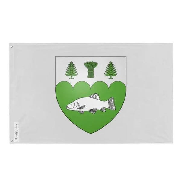 Barkmere Flagga – 120 x 180 cm – Hållbar Polyester – 2 Metallöljett – Inomhus / Utomhus – Pixelforma